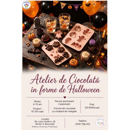 Atelier de Ciocolata in forme de Halloween #childrentour
