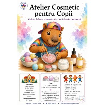 Atelier Cosmetic pentru Copii #childrentour