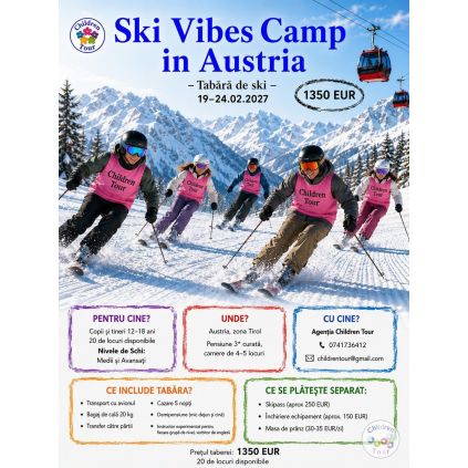 TABARA DE SCHI | SKI VIBES CAMP IN AUSTRIA | 19-24.02.2027 #childrentour