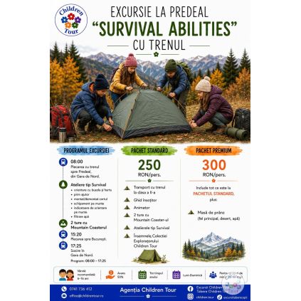 Excursie la Predeal ''Survival Abilities'' cu trenul #childrentour