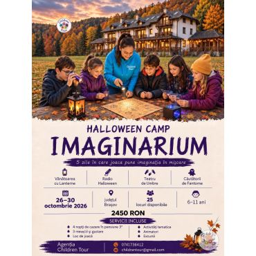 HALLOWEEN CAMP IMAGINARIUM | 26-30 octombrie 2026 | Bran #childrentour
