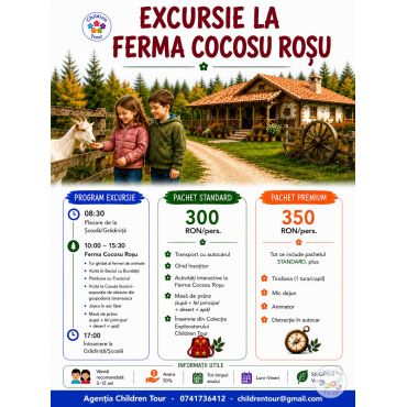 Excursie la Ferma Cocosu Rosu #childrentour