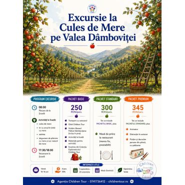 Excursie la Cules de Mere pe Valea Dambovitei #childrentour