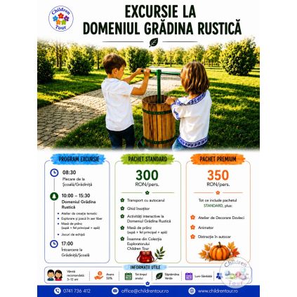 Excursie de o zi la Gradina Rustica, cu activitati incluse #childrentour