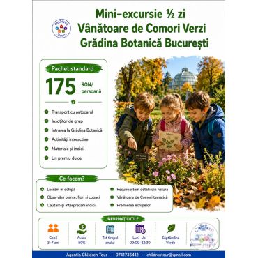 Vanatoare de Comori in Gradina Botanica #childrentour