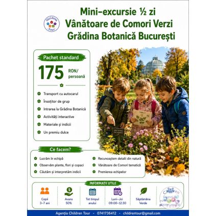 Vanatoare de Comori in Gradina Botanica #childrentour