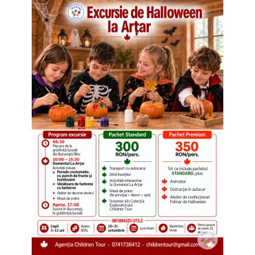 Excursie de Halloween la Artar, cu activitati incluse #childrentour