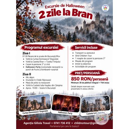Excursie 2 zile de Halloween la Bran #childrentour
