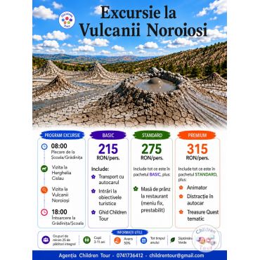 Excursie la Vulcanii Noroiosi #childrentour