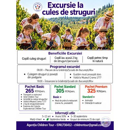 Excursie la cules de struguri #childrentour