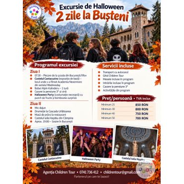 Excursie 2 zile de Halloween la Busteni #childrentour